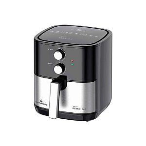 Fritadeira Elétrica Air Fryer Electrobras Max 6.1L - 1900W - Preto e Prata - 220V
