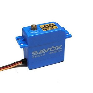 Servo Savox Modelo SW-0231MG à Prova d'Água. 15kg 6V 0.17s
