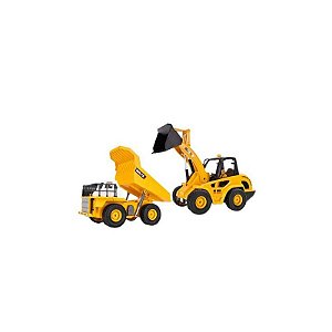 Carregadeira Huina 1/24 RC com 9 Canais e Cacamba Articulada