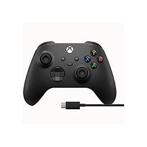 Controle Microsoft Xbox One e Series X/S com Cabo USB-C Inclusivo