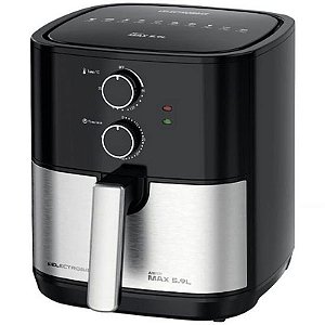 Fritadeira Elétrica Air Fryer Electrobras Max 5.9L 1700W 127V - Preto e Prata
