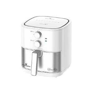 Fritadeira Elétrica Airfry Beirut EBAF-61-W 6,1L 1900W 220V Prata e Branco