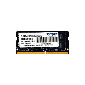 Memória DDR4 Patriot Signature 32GB 2666MT/s para Notebook - PSD432G26662S