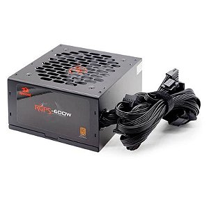 Fonte Redragon GC-PS024 ATX 600W 80 Plus Bronze - Bivolt, PFC Ativo, Preto