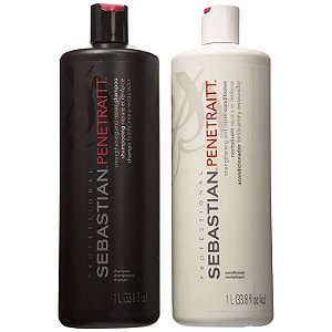 Conjunto de Shampoo e Condicionador Sebastian Penetraitt - 2 x 1L