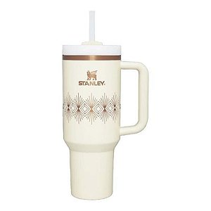 Copo Térmico Stanley The Quencher 1,18L - Cor Creme - Ideal para Bebidas Quentes e Frias