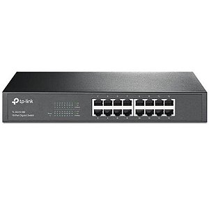 Switch Tp-Link Tl-Sg1016D 16 Portas Gigabit 10/100/1000 Mbps Para Escritório