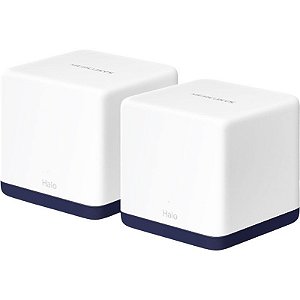 Kit de Roteador MERCUSYS HALO H50G AC1900 Wi-Fi Mesh 2 Peças