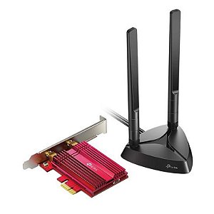 Adaptador Wi-Fi TP-Link Archer AX3000 - Velocidade 2402 MBPS - 2 Antenas - Preto