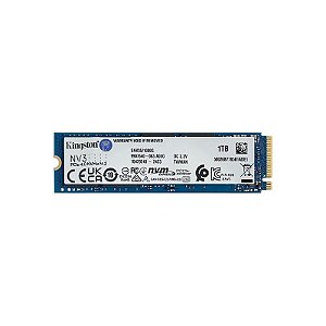 SSD M.2 1TB Kingston NV3 SNV3S - 6.000 MB/s Leitura - Alta Performance em Azul