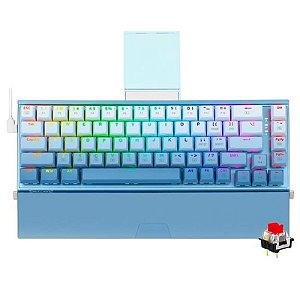 Teclado Gamer Redragon Shaco K641B-BW-RGB Sem Fio Switch Vermelho (Inglês)
