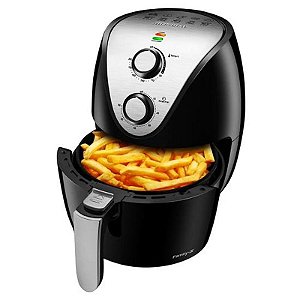 Fritadeira Elétrica Mondial Family-IV AF-30I 1500W 3,5L 220V - Preto e Prata