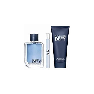 Kit CK Defy Eau de Toilette Masculino 100ml - 3 Peças