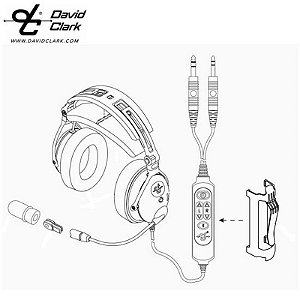 Peças David Clark DC-One - Earseal 15976P-07 para Proteção Auditiva