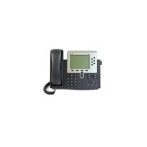 Telefone IP Cisco CP-7960G da com display LCD. suporte a várias linhas e qualidade de áudio superior.