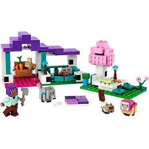 Lego Minecraft: Santuário Animal - Conjunto de Montagem 21253 com 242 Peças