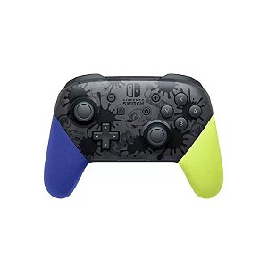 Controle Pro Sem Fio Nintendo Switch Splatoon 3A - Preto/Verde/Lilás (Embalagem Danificada)