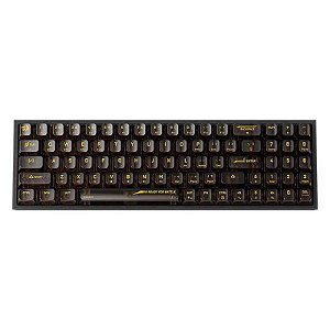 Teclado Gamer Redragon Pollux Pro K628CTB-RGB Sem Fio - Layout Red - Preto Transparente