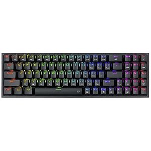 Teclado Mecânico Redragon Pollux Pro K628CTB-RGB - Preto com Retroiluminação RGB