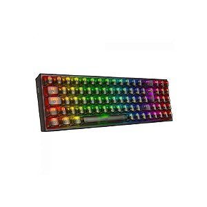 Teclado Sem Fio Redragon Pollux Pro K628CTB-RGB Transparente - Inglês