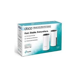 Roteador Mesh TP-Link Deco M4 AC1200 Wi-Fi - Conjunto com 2 Unidades