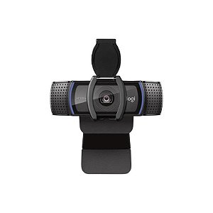 Webcam Logitech C920E Full HD 1080P USB - Preto - Alta Qualidade de Imagem