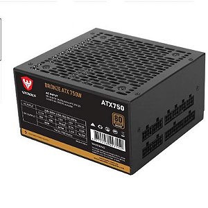 Fonte Sate 750W Bronze 80PLUS Modular Completa para Gaming e Workstation