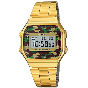 Relógio Digital Casio Unissex Modelo A168Wegc-3Df
