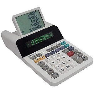 Calculadora Sharp 12 Dígitos com Display de 5 Linhas - Modelo EL 1501 Branco