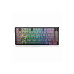 Teclado Gamer Redragon Ucal Pro K673SP RGB Layout 75% Com Fio Sem Fio - Cinza