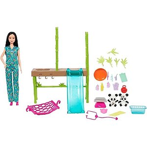 Boneca Barbie Cuidado E Resgate Panda - Mattel