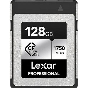 Cartão de Memória CFexpress Lexar Professional Tipo B 128GB 1750MB/s 1300MB/s