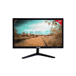 Monitor LED TCB20 20 com Entradas HDMI/VGA e Alto-falantes - Preto