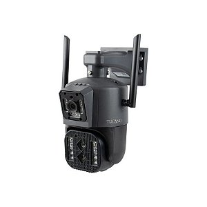 Câmera IP Tucano TC-PT42 FHD Wi-Fi com MicroSD e proteção IP66 - Preta