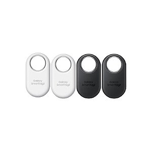 Kit com 4 Rastreadores Samsung Galaxy EI-T5600 SMARTAG2 Bluetooth - Preto / Branco