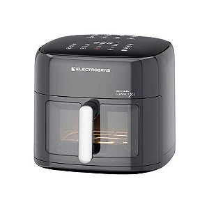 Fritadeira Elétrica Compacta Electrobras EBAF-86D 1.900W - Cinza e Preta 220V/240V