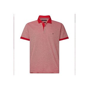 Camiseta Tommy Hilfiger Polo Masculino Mw0Mw12560 Xlg 00 L Primary Vermelho