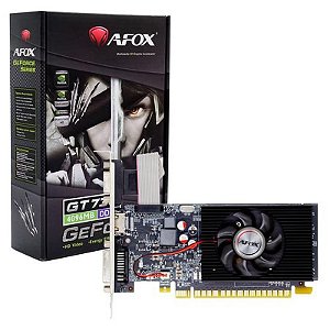 Placa de Vídeo Afox Nvidia GeForce GT 730 4GB DDR3 - Desempenho Estável e Confiável