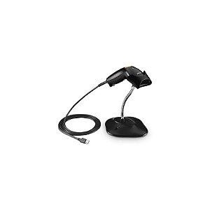Leitor de Código de Barras Zebra LS1203 com Suporte Integrado - Eficiente e Prático