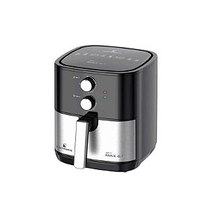 Fritadeira Elétrica Airfryer Electrobras EBAF-61B 6.1L 1900W 220V Preto e Prata