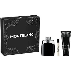 Conjunto Montblanc Legend EDT 100ml com Miniatura e Gel de Banho 100ml - Masculino