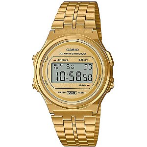 Relógio Digital Unissex Casio A171WEG-9ADF - Estilo e Precisão em Seu Pulso