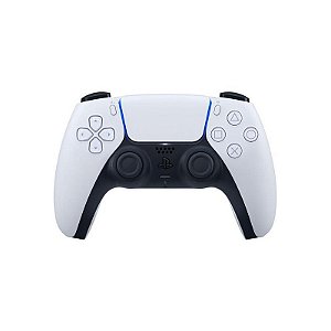 Controle Sem Fio DualSense Sony para PlayStation 5 - Branco e Preto