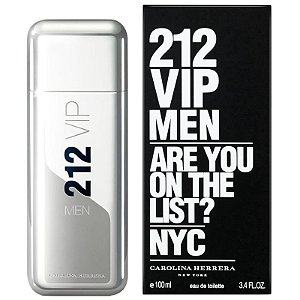 Perfume Carolina Herrera 212 Vip Men Edt 100Ml - MasculinoPerfume Masculino Carolina Herrera 212 Vip Men Edt 100Ml