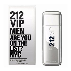 Perfume Carolina Herrera 212 Vip Men Eau De Toilette 100 Ml - Fragrância Masculina