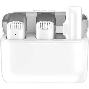 Microfone Sem Fio Ulanzi J12 com Conexão USB-C para Smartphones