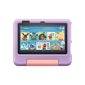Tablet Amazon Fire 7 Kids 2023 Wi-Fi 2GB/16GB com Alexa - Roxo (Sem embalagem)