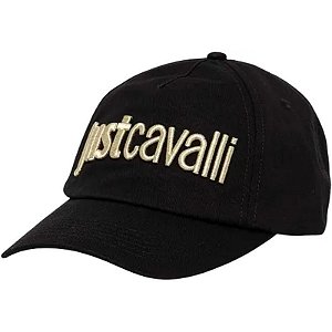 Boné Just Cavalli Preto - Modelo 75QAZK30 ZG192 PL9