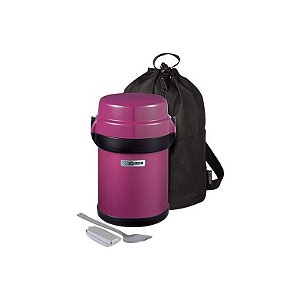 Pote Térmico Zojirushi Com 4 Potes - Ameixa Modelo Sl-Jbe14Vz