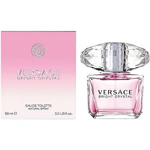 Perfume Feminino Versace Bright Crystal Edt 90Ml - Elegância E Frescor Em Cada Frasco
